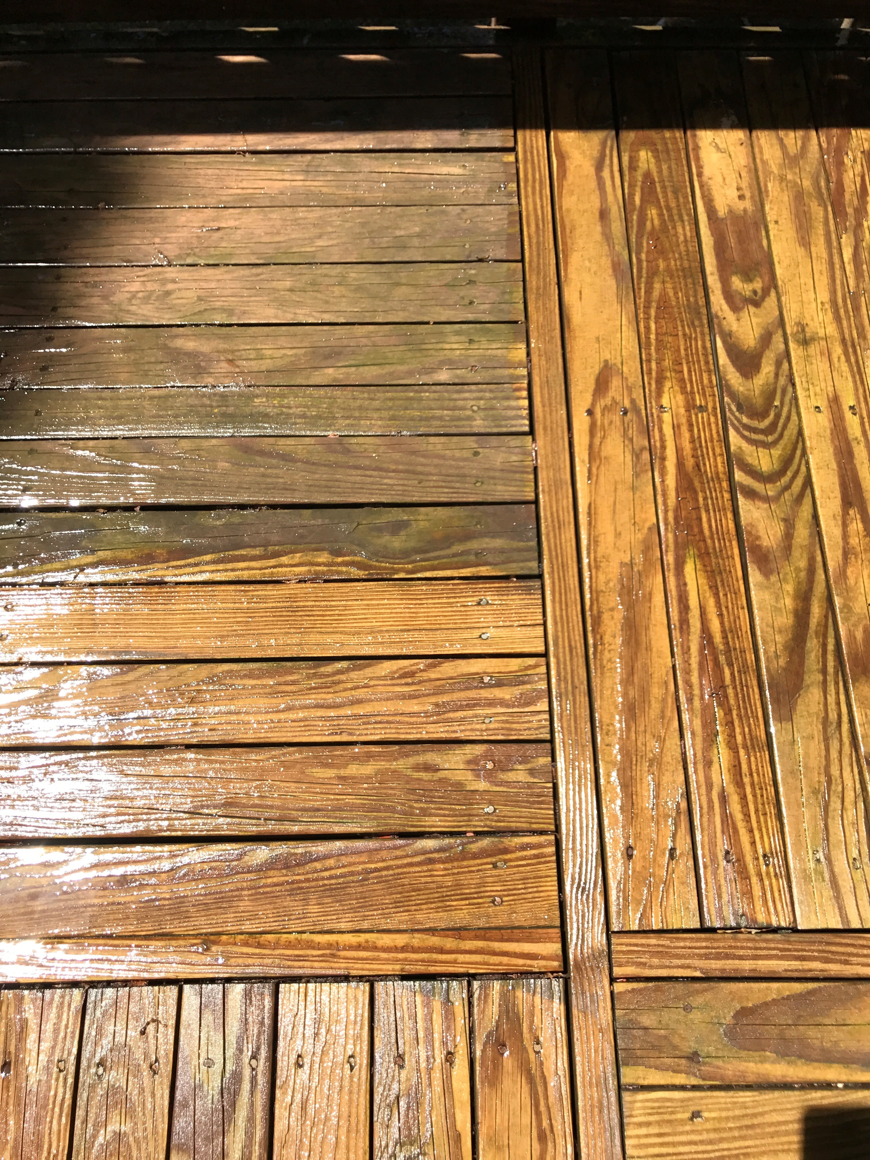 Deck cleaning project